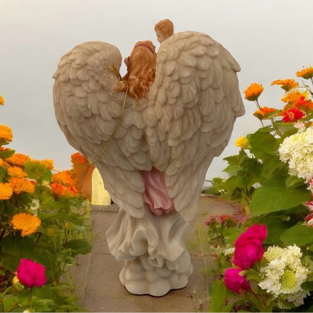 Angel Statue Motherhood Series Mariah, ‘Heavenly Joy” By Roman Seraphim Classics - Picture 7 of 10